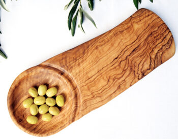 Zeytin Ağacı Kaseli Sunum Tahtası GO-0022