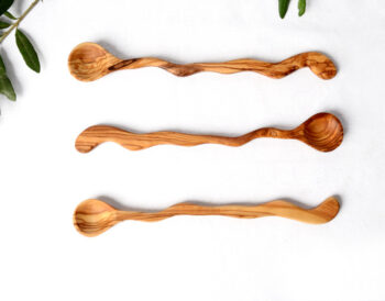 Zeytin Ağacı Küçük Dalgalı Kaşık GO-0226