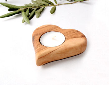 Zeytin Ağacı Küçük Kalp Mumluk GO-0917