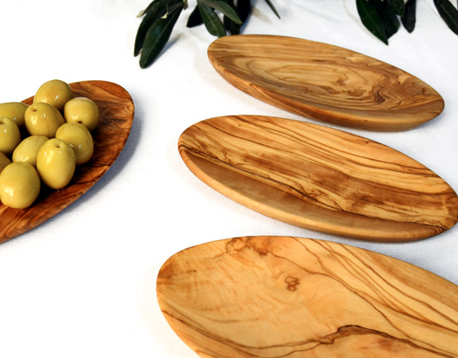 Zeytin Ağacı 4'lü Oval Tabak Takım GO-0118 - Görsel 3