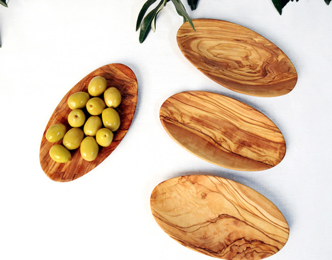 Zeytin Ağacı 4'lü Oval Tabak Takım GO-0118