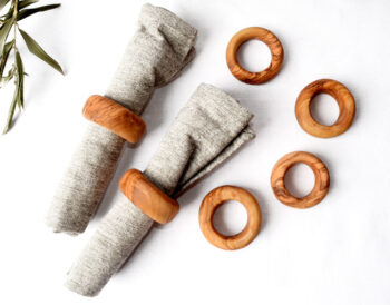 Zeytin Ağacı Peçete Yüzüğü Takımı GO-0519